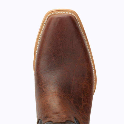 El Capitan Nashville - Murphy Road boot in rich brown full-grain leather with a broad cutter toe and cream stitching