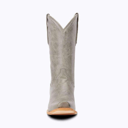 El Capitan Nashville - Summit grey leather cowboy boot with a tall shaft, V-shaped pull tabs and cutter toe