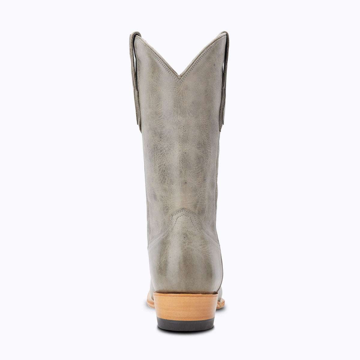 El Capitan Nashville - Summit cowboy boot in grey leather, featuring a tall shaft, V-shaped top and layered heel