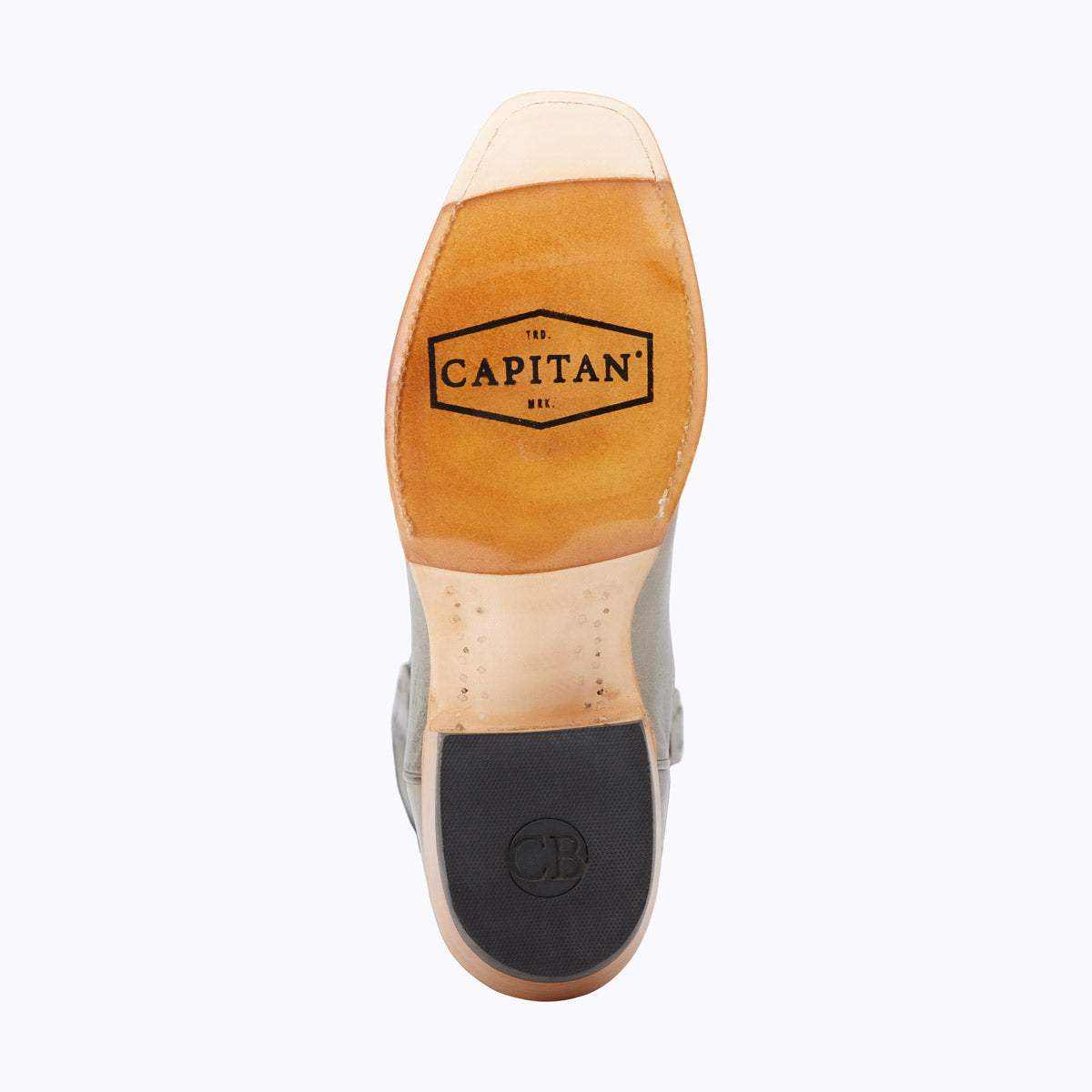 El Capitan Nashville - Summit cowboy boot showing a tan leather sole, black heel, and branded outsole