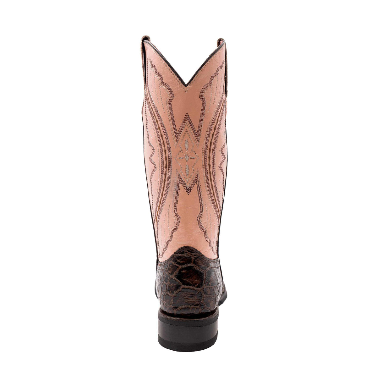 Ferrini Kai Sea Turtle PRINT Boots in chocolate leather with a dark embossed sea turtle print vamp and stitched shaft