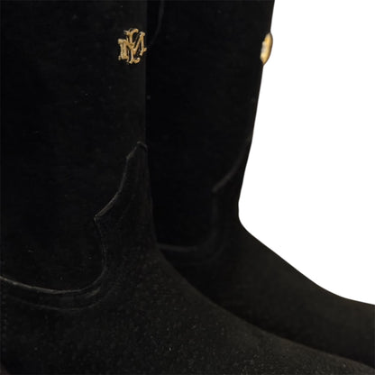 Men's El Malcreado Black Genuine Capybara Boots Handmade