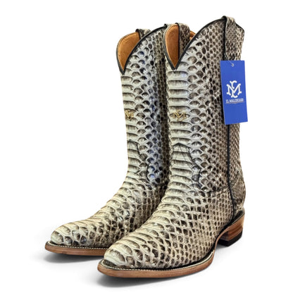 Men's El Malcreado Genuine Full Python Boots Handmade