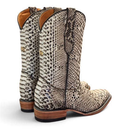 Men's El Malcreado Genuine Full Python Boots Handmade