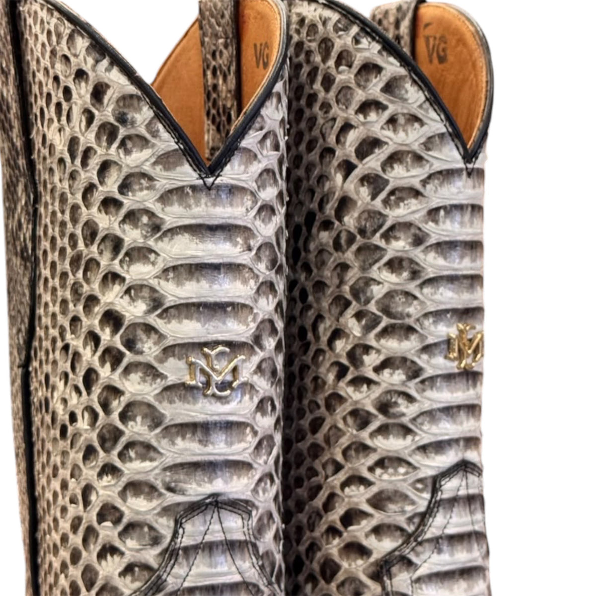 Men's El Malcreado Genuine Full Python Boots Handmade