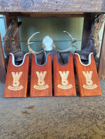 Custom Pine Wooden Boot Jacks - Large