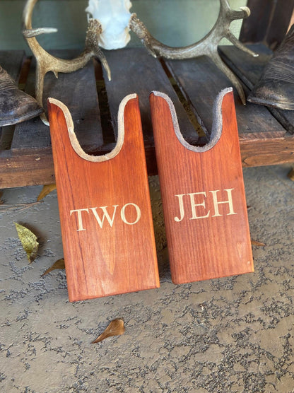 Custom Pine Wooden Boot Jacks - Large