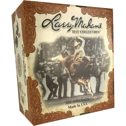 6x Larry Mahan Real Fur Felt Cowboy Hat Chocolate - yeehawcowboy