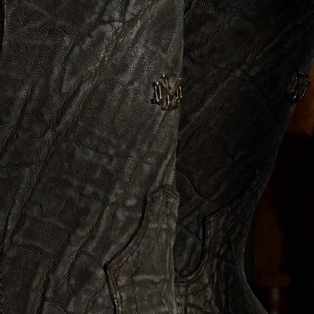 Men's El Malcreado Gray Genuine Full Elephant Boots showcasing textured gray exotic full elephant leather with detailed stitching and pull straps