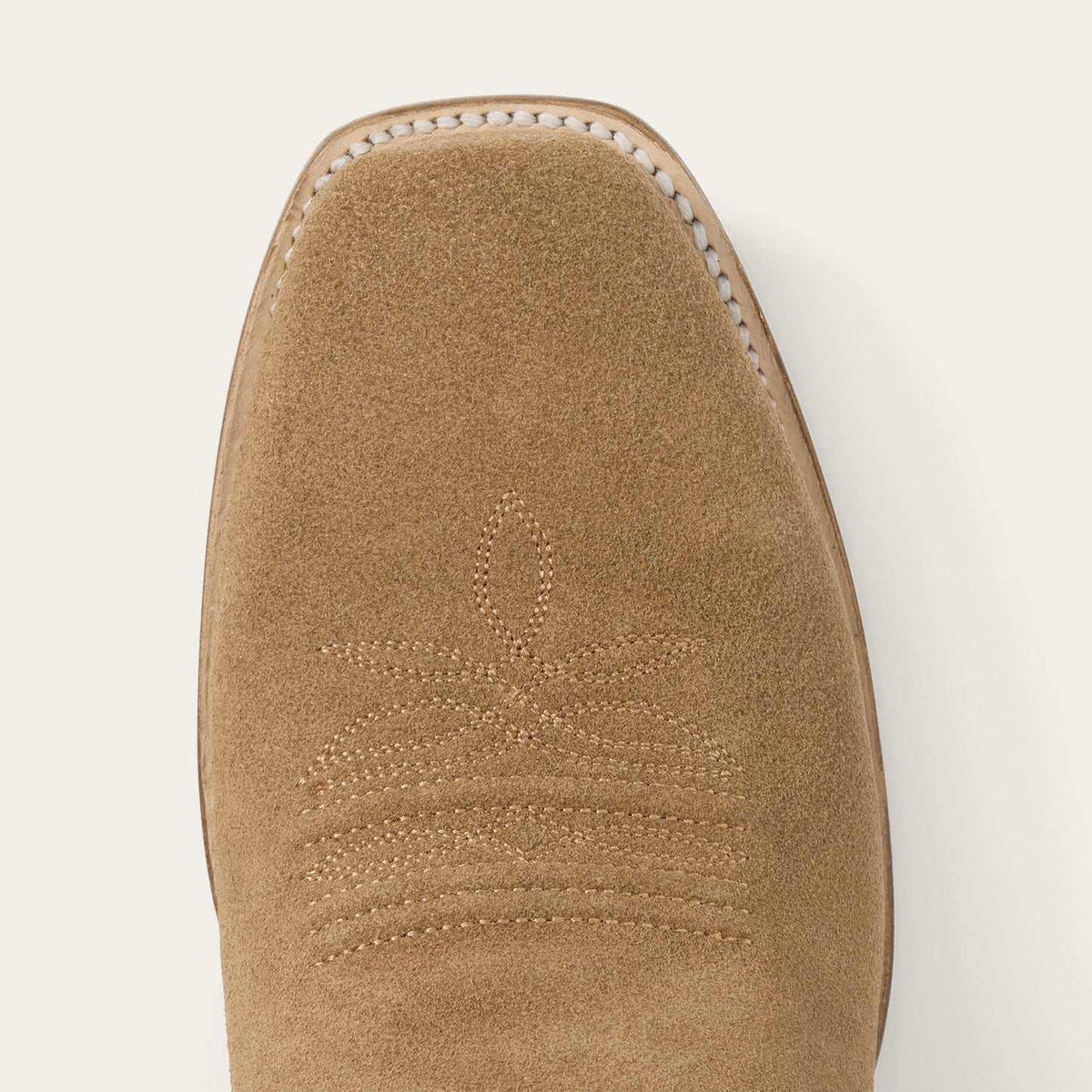 Men's Stetson Baxter tan leather handcrafted square toe boots