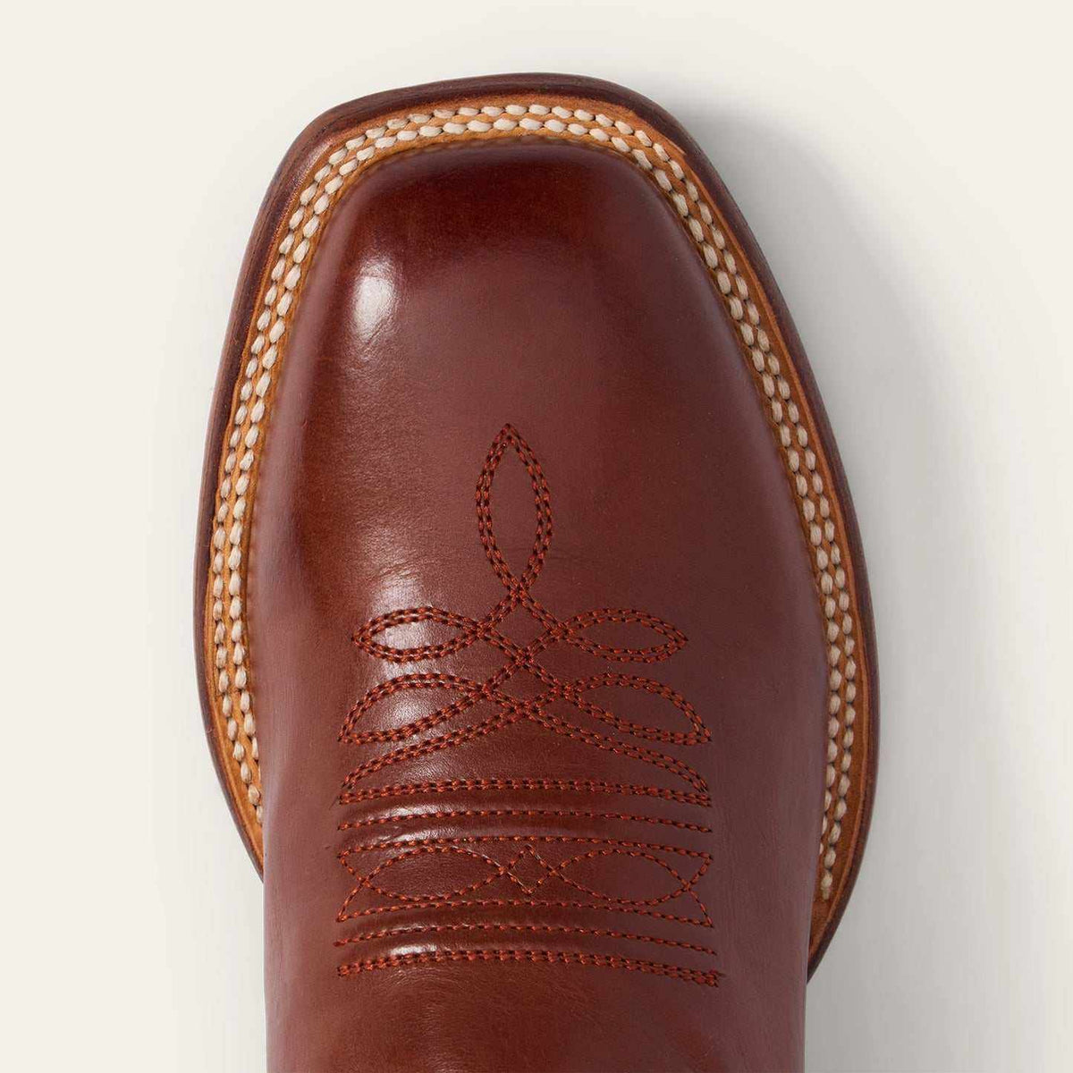 Men's Stetson Jasper handcrafted brown leather boots with tan suede shaft