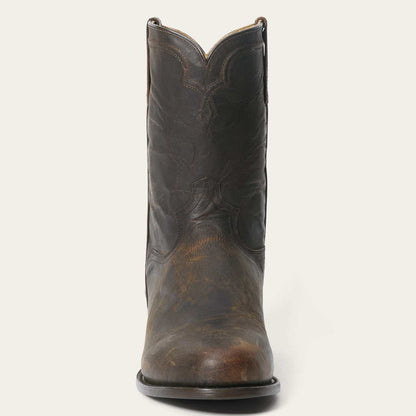 Men's Stetson Puncher Goat Boots handcrafted brown leather western boots