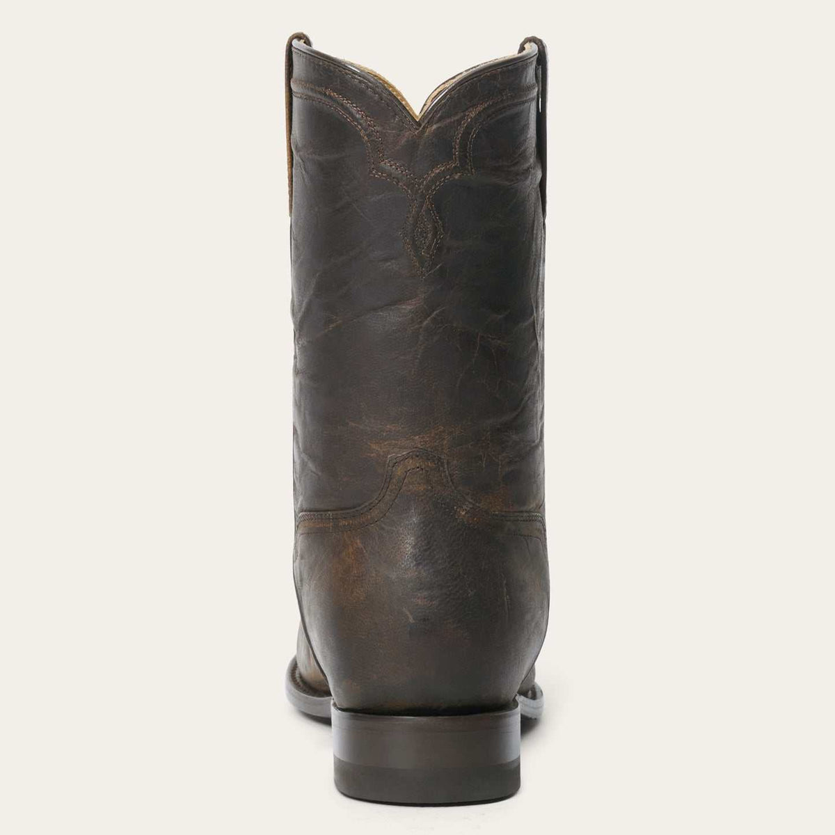 Men's Stetson Puncher Goat Boots handcrafted brown leather cowboy boots