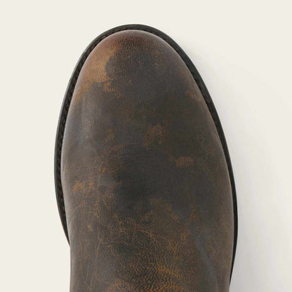 Men's Stetson Puncher Goat Boots brown leather handcrafted