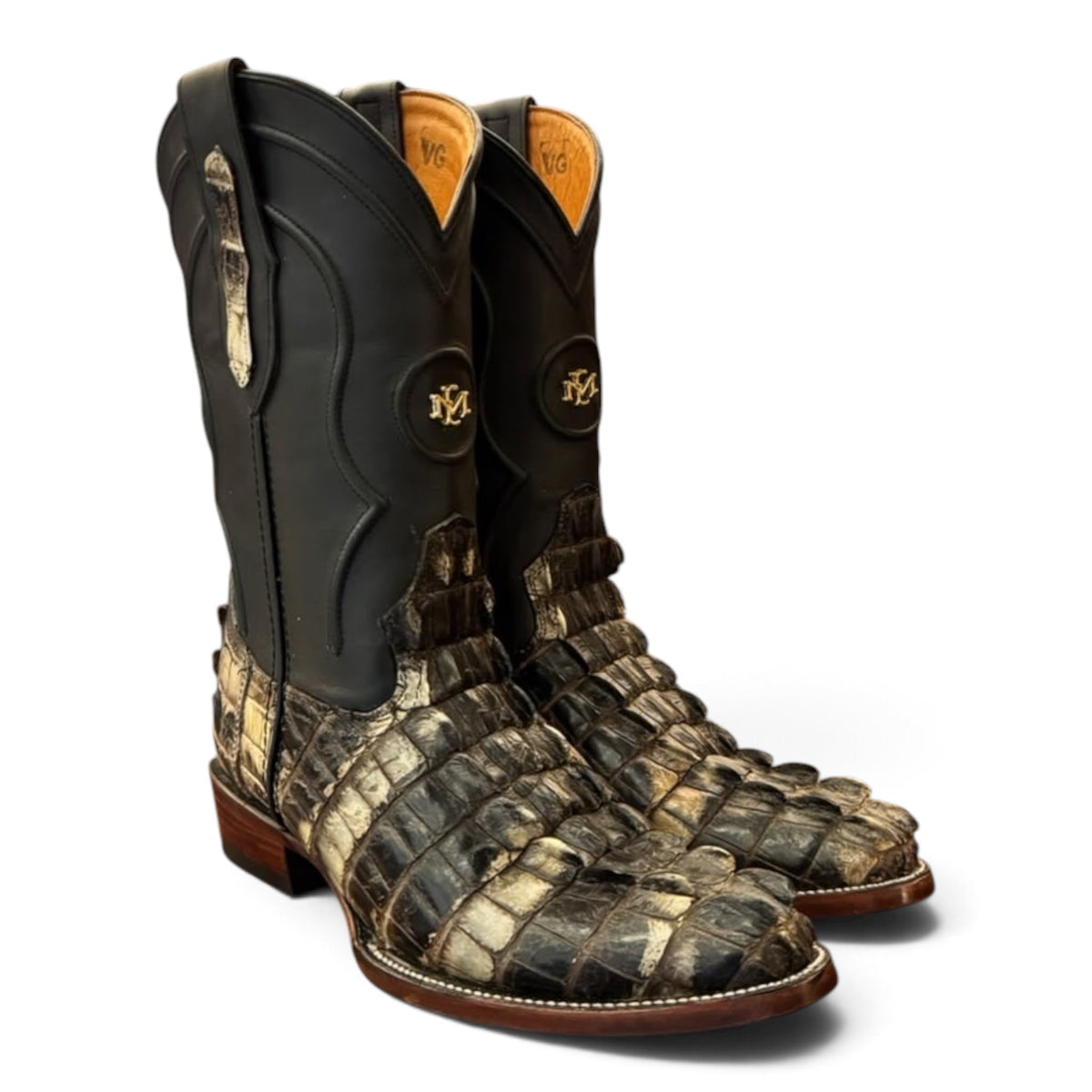 Men's El Malcreado Natural Genuine American Alligator Boots Handmade