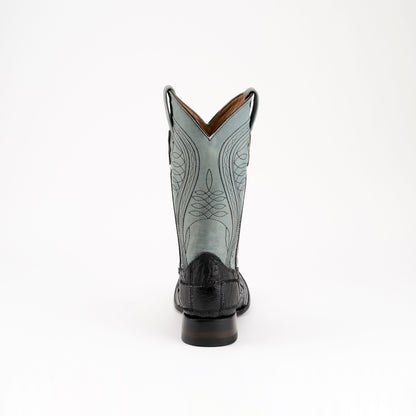 Men's Ferrini Pinto Ostrich Boots Handcrafted Black - yeehawcowboy