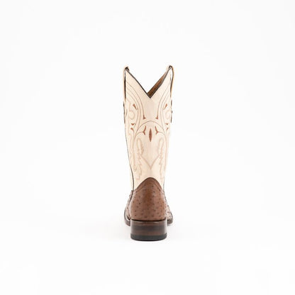Men's Ferrini Colt Full Quill Ostrich Boots Handcrafted Kango Tabac - yeehawcowboy