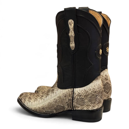 Men's El Malcreado Boots Natural Genuine Rattlesnake Boots Handmade