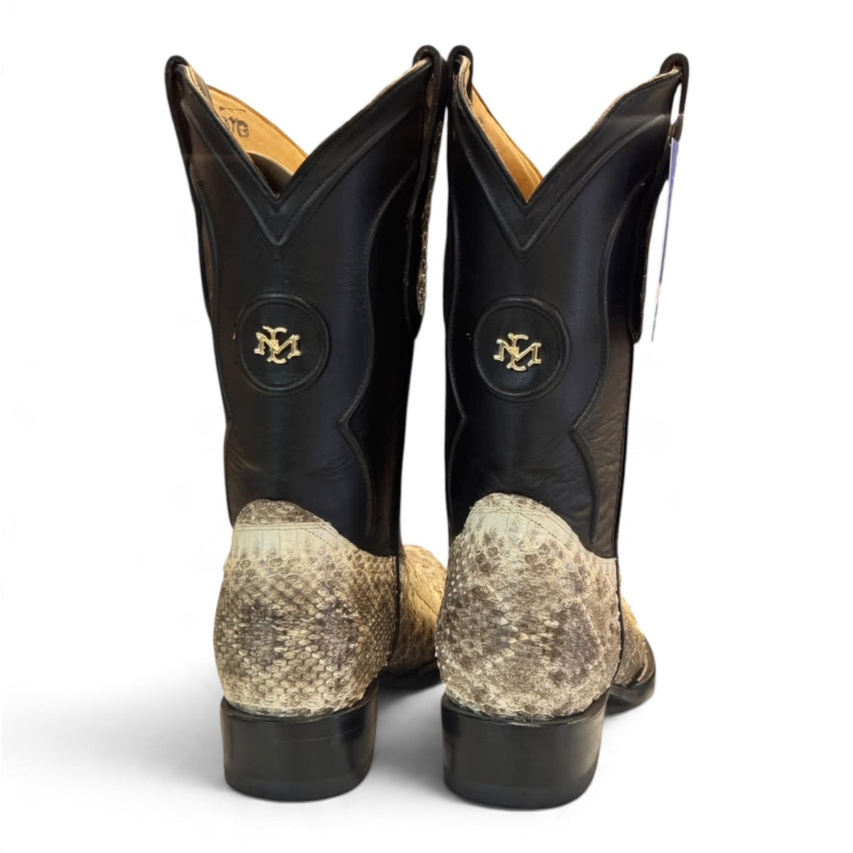 Men's El Malcreado Boots Natural Genuine Rattlesnake Boots Handmade