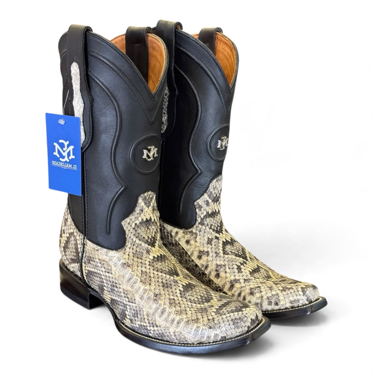 Men's El Malcreado Boots Na Genuine Rattlesnake Boots Handmade