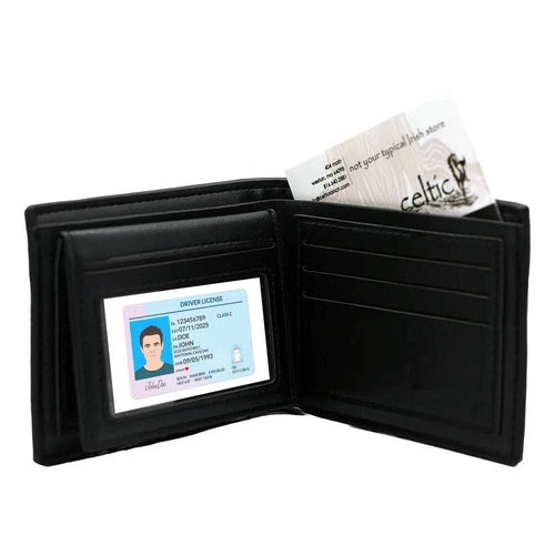 White Ostrich Wallet Bi-fold Card Slots ID Slot Bill Compartment Handmade Real