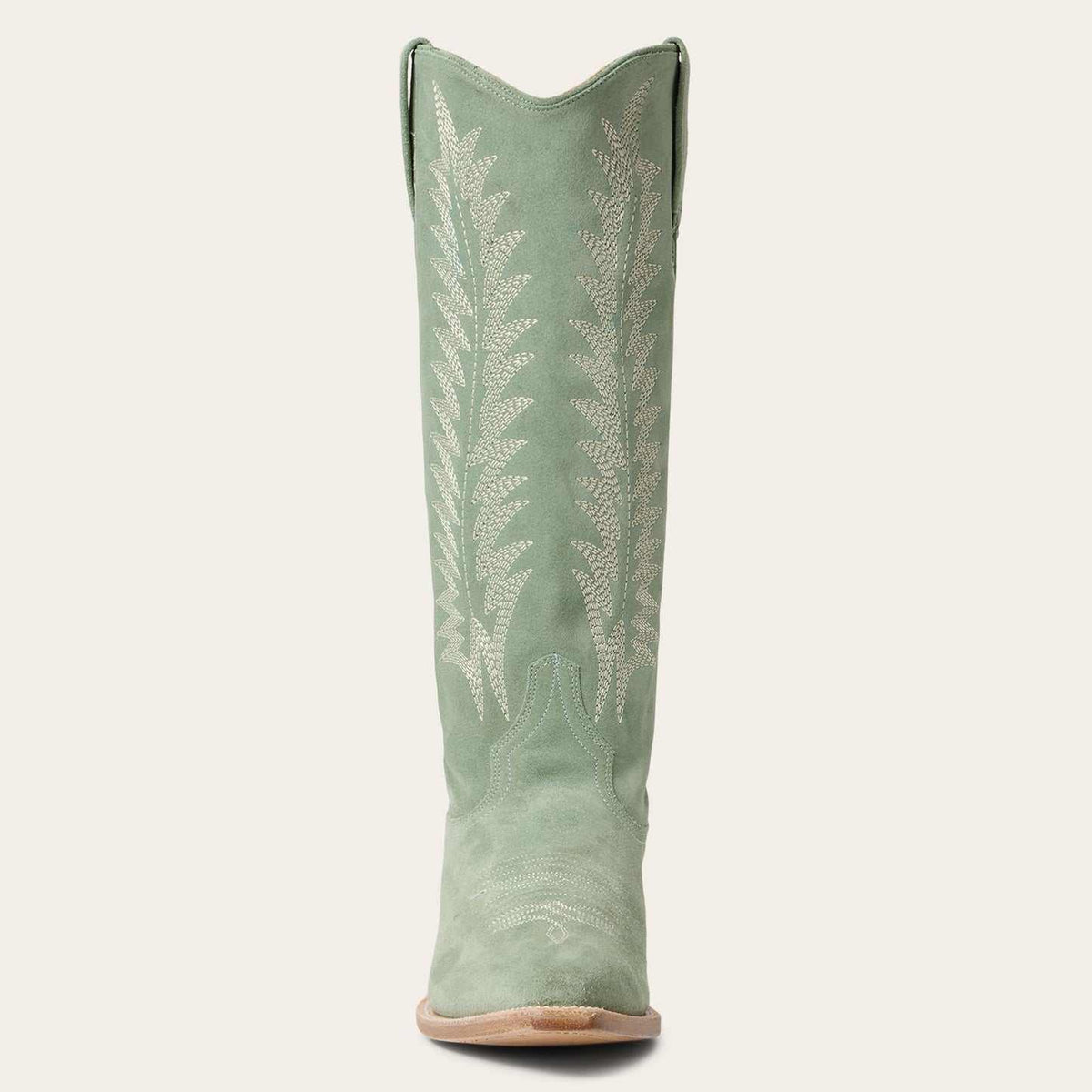 Women's Stetson Emme suede boots aqua handmade western style