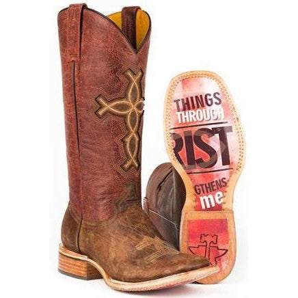 Damen Tin Haul I Believe Stiefel mit 4:13 Sohle Handgefertigt Braun