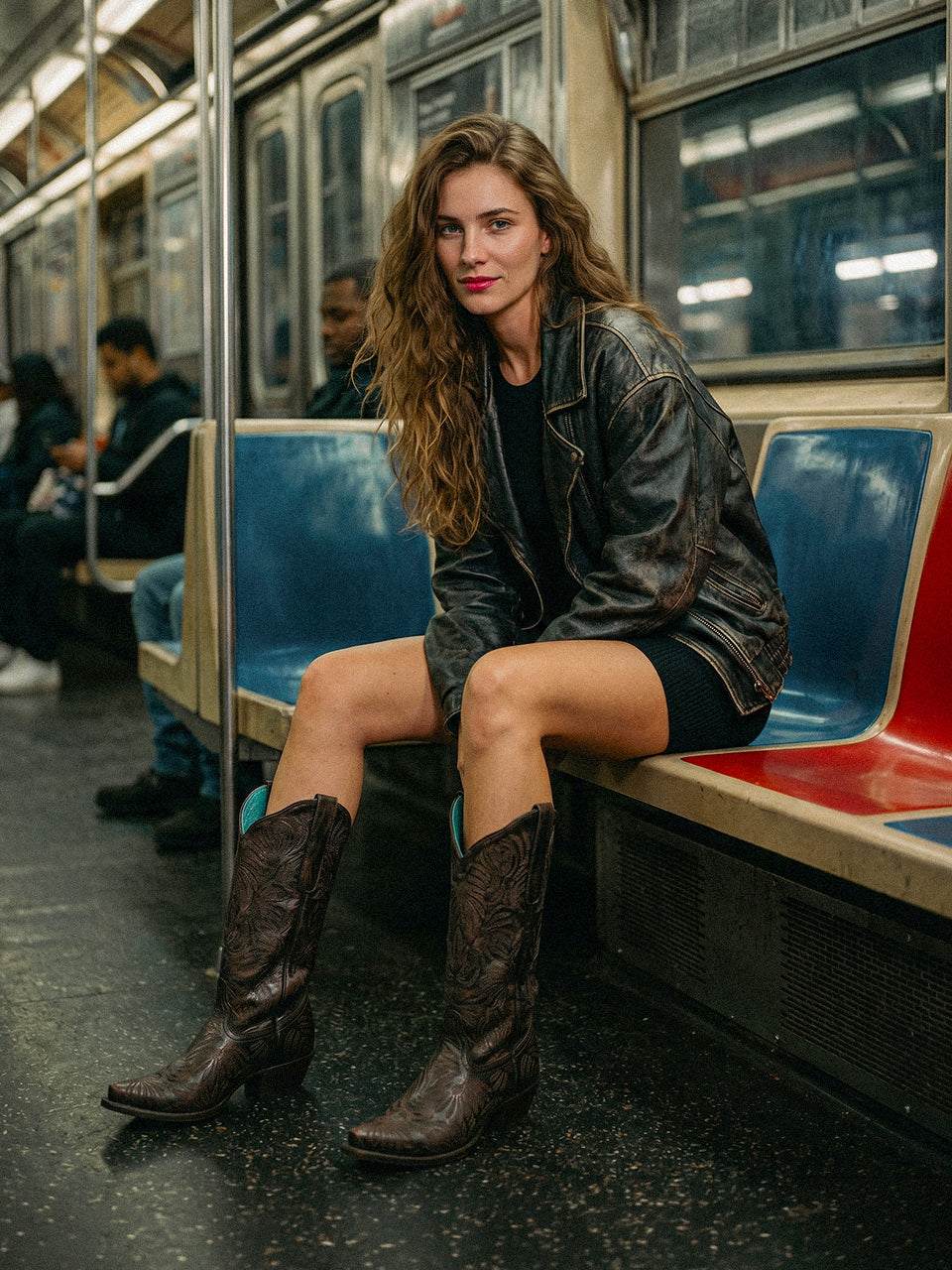 Women's Corral Black Genuine Leather Boots with Honey Floral Petal, dark brown embroidered cowboy boots with pointed toes