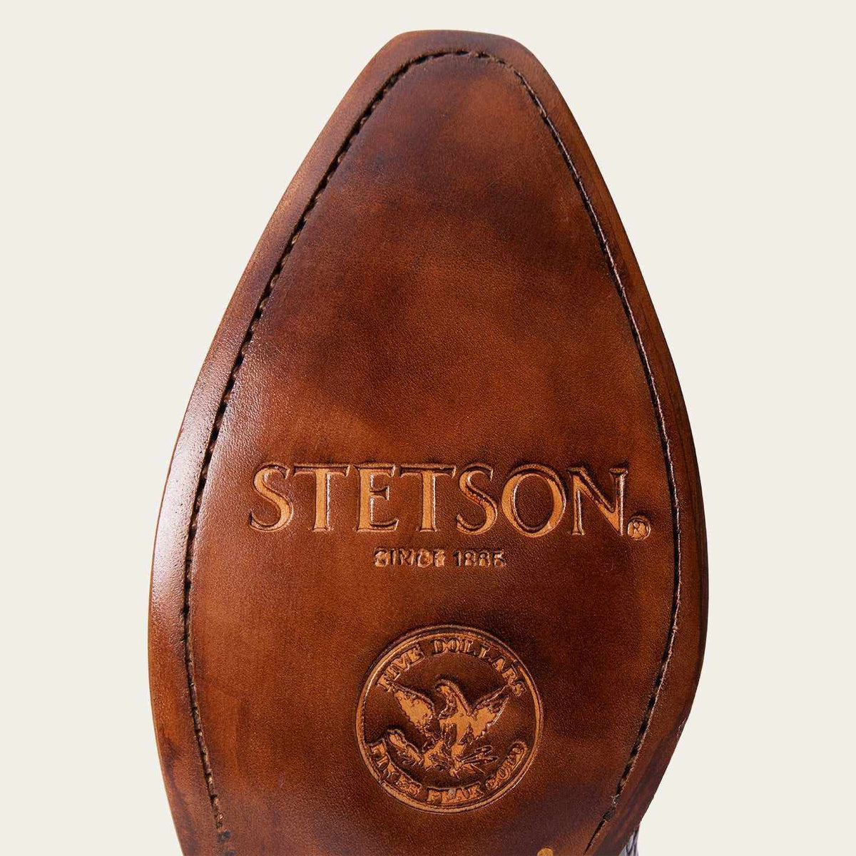 Women's Stetson Elizabeth Caiman boots chocolate snip toe handcrafted