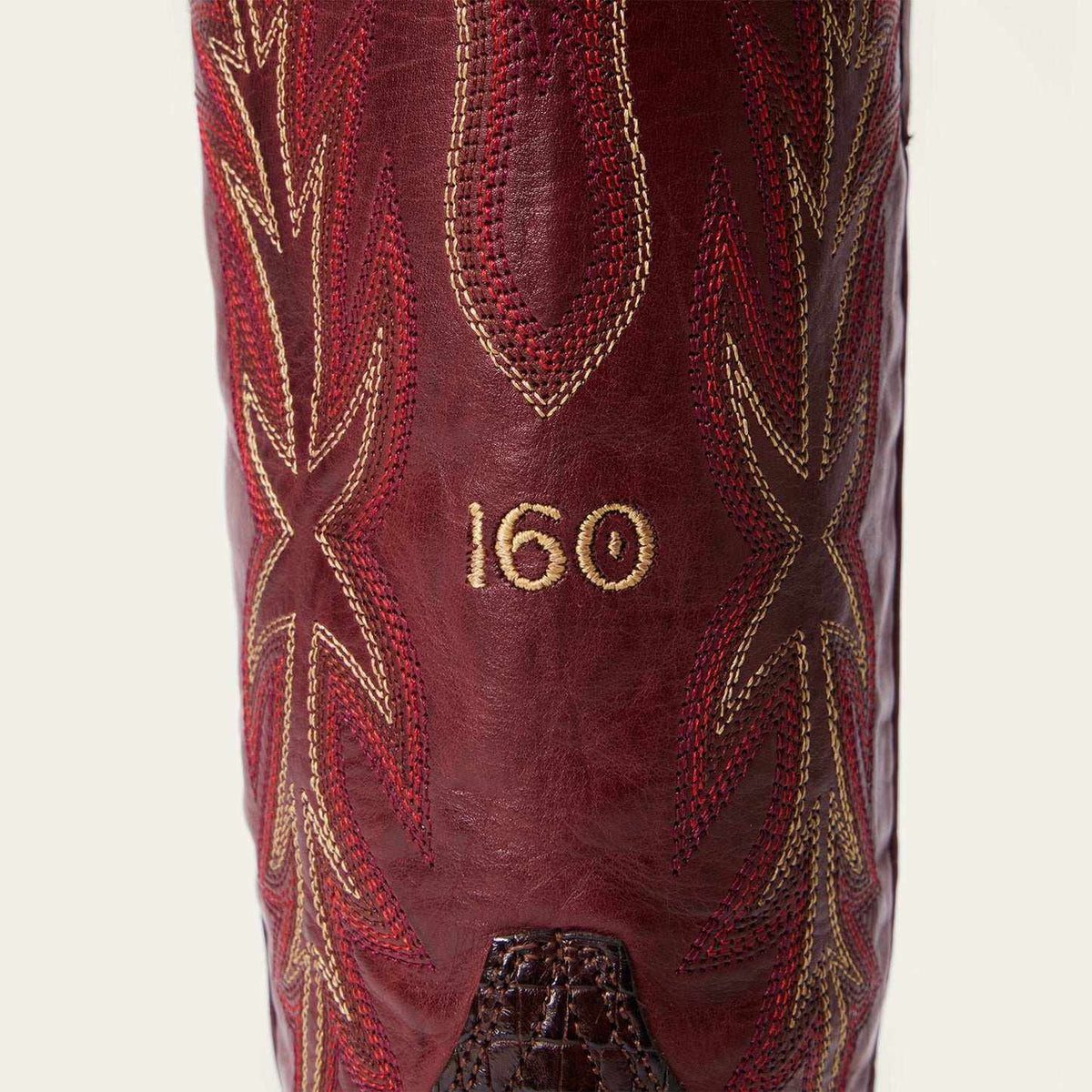 Womens Stetson Elizabeth Caiman boots handcrafted snip toe chocolate