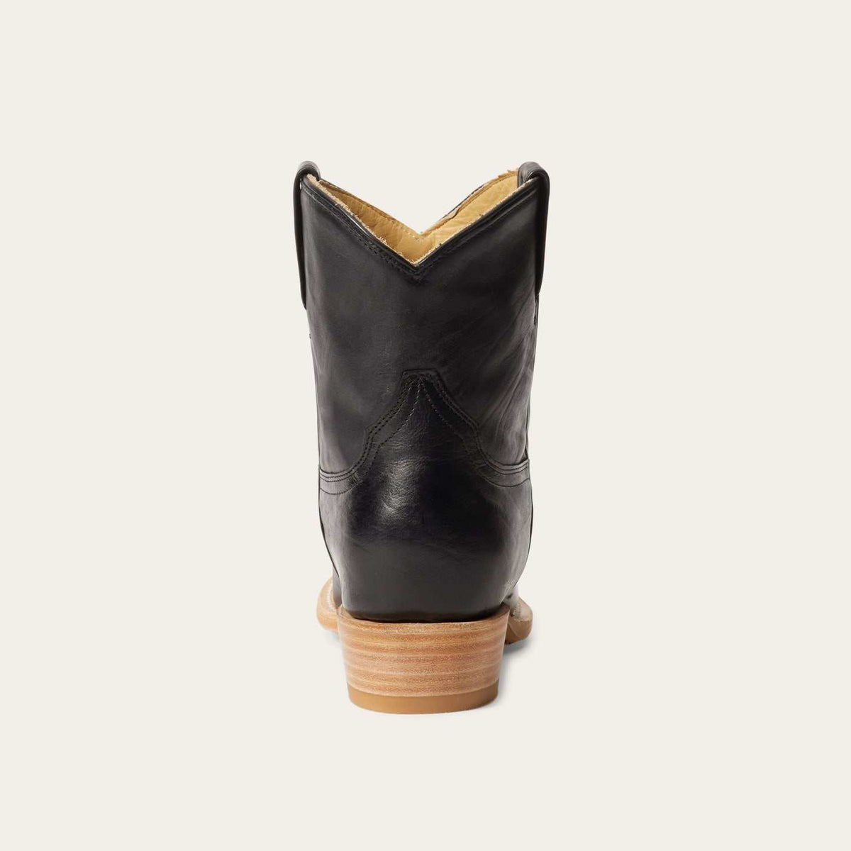 Women's Stetson Riley black ankle leather boots handcrafted