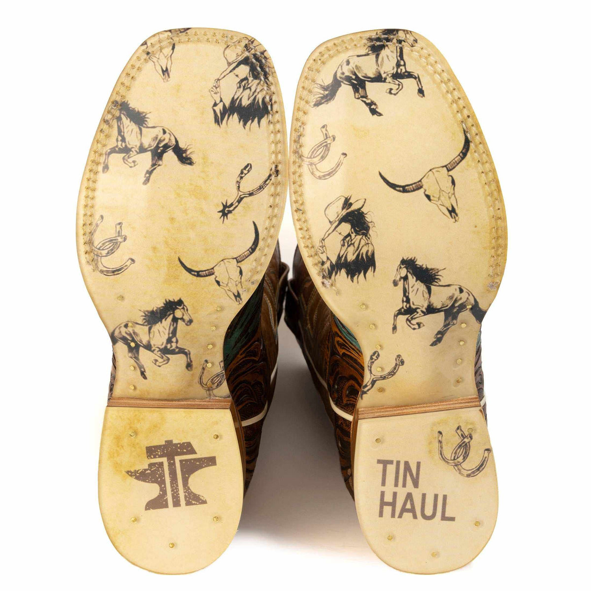 Womens Tin Haul Painted Desert Dream Boots with Desert Mirage sole brown leather